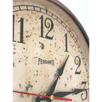 1940s Ferranti Copper Wall Clock – Rare Art Deco Industrial British Timepiece
