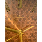 1960s Junghans Electronic Wall Clock – Wrought Iron Scrollwork Copper Dial West Germany Mid Century Modern