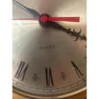 1970s Smiths Timecal Sunburst Clock – Teak Gold Starburst, Mid Century Modern Wall Decor