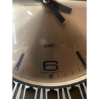 1980s Acctim Sunburst Wall Clock – Mid Century Modern Starburst, Made England