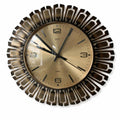 1980s Acctim Sunburst Wall Clock – Mid Century Modern Starburst, Made England