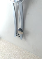AMS West Germany Pendulum Wall Clock, Faux Aluminium, Junghans Movement