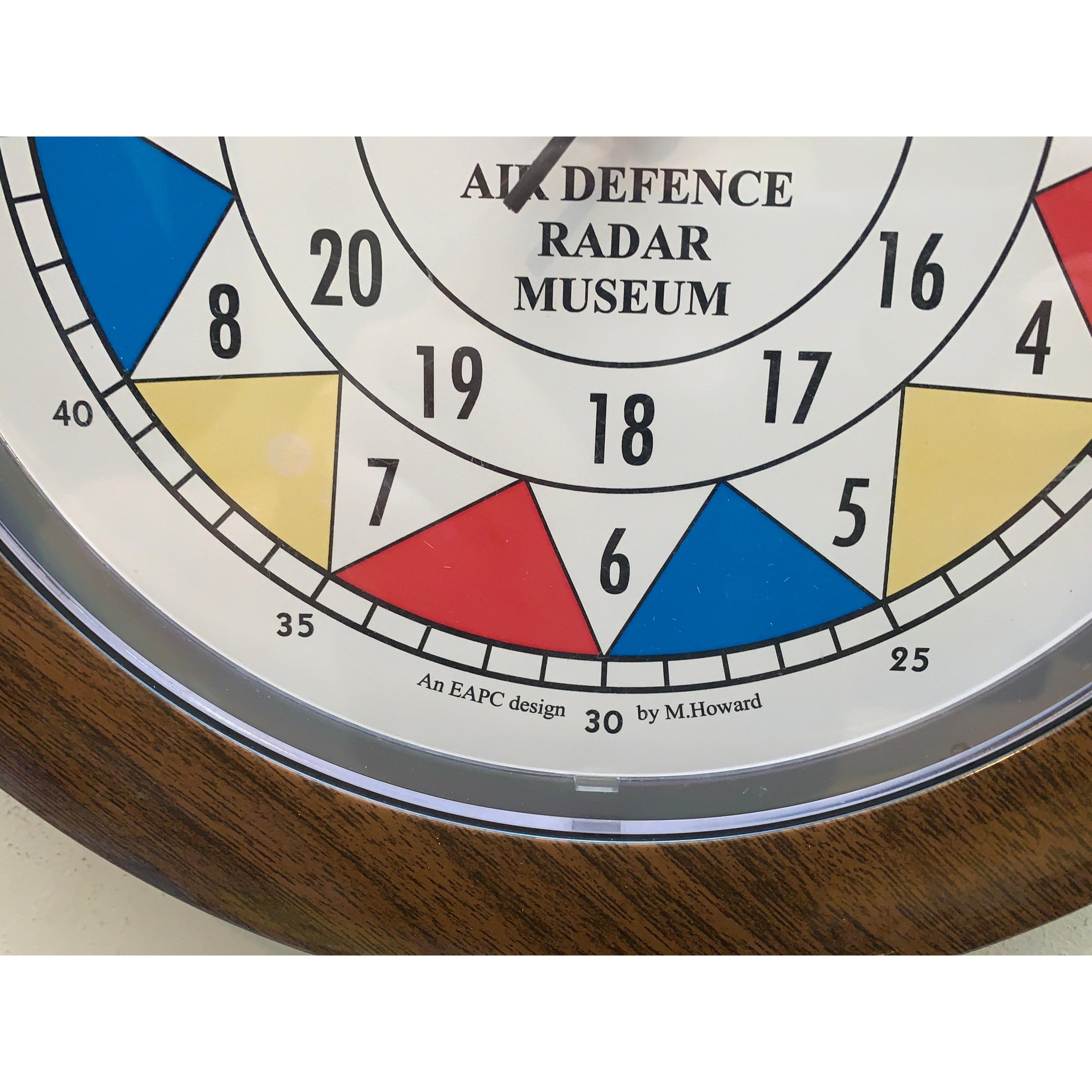 RAF Air Defence Radar Museum Sector Clock, WWII Design, Junghans Quartz
