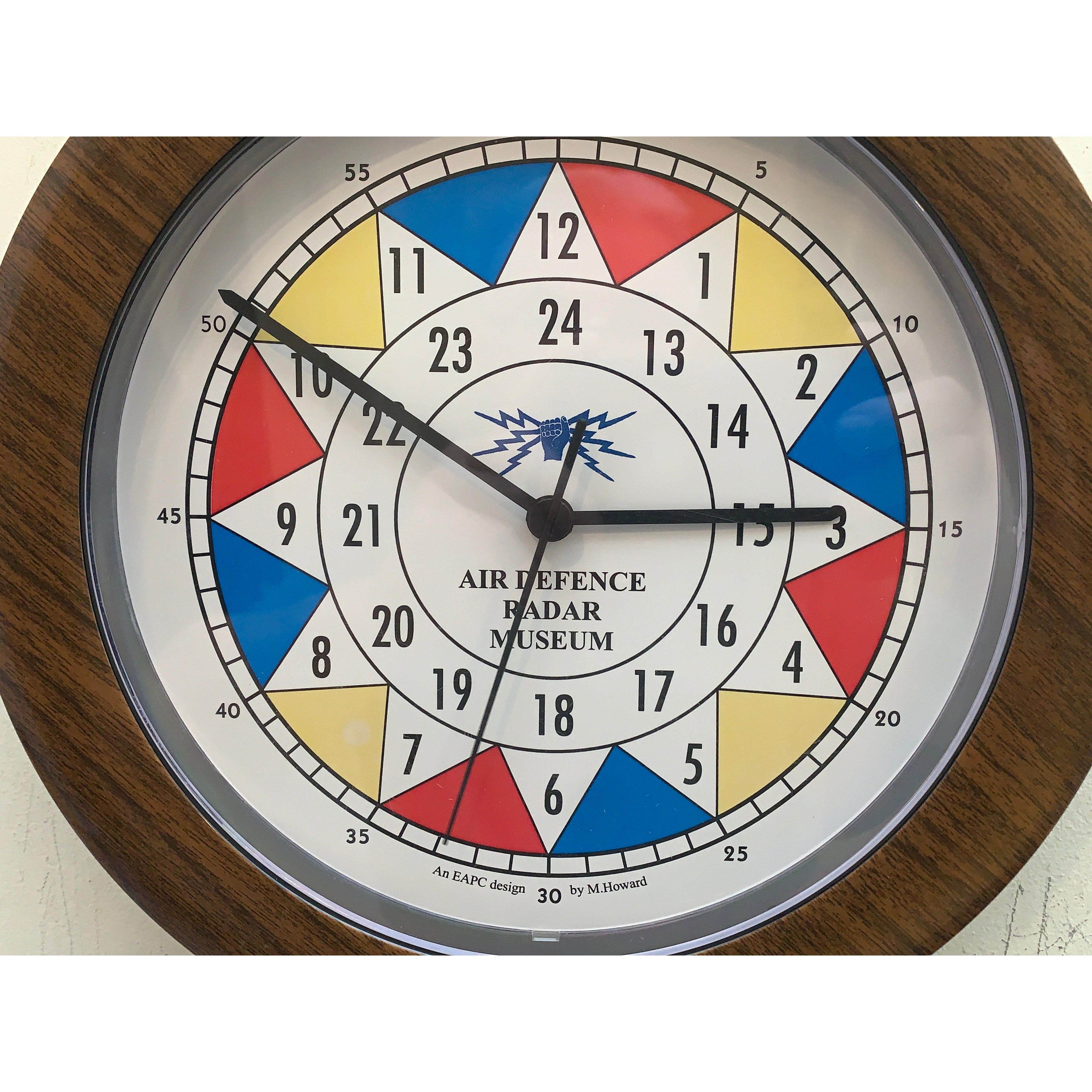 RAF Air Defence Radar Museum Sector Clock, WWII Design, Junghans Quartz