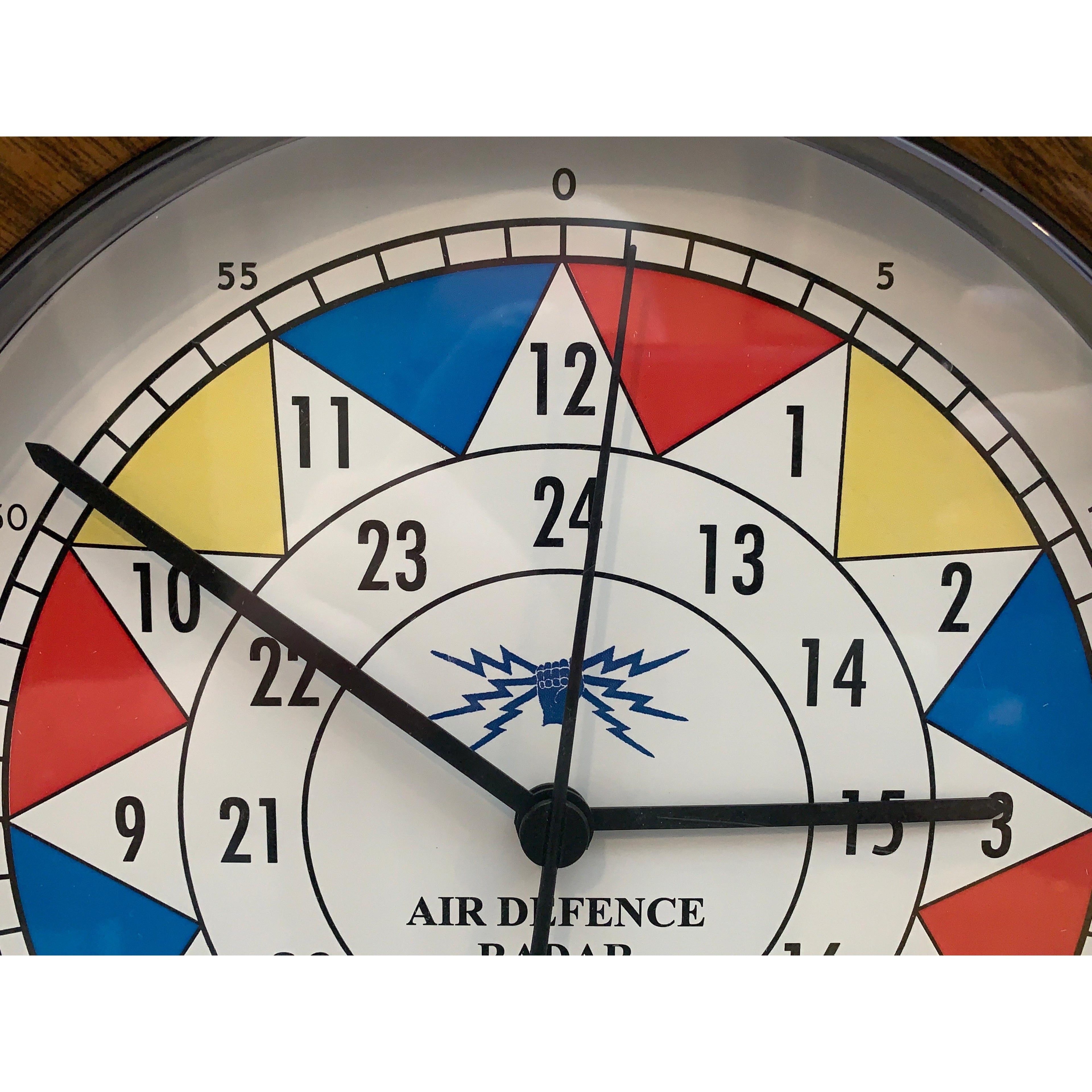 RAF Air Defence Radar Museum Sector Clock, WWII Design, Junghans Quartz