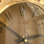 Anstey & Wilson Brass Starburst Wall Clock, 1960s British Sunburst, Restored, Original Hands, 18 Inch
