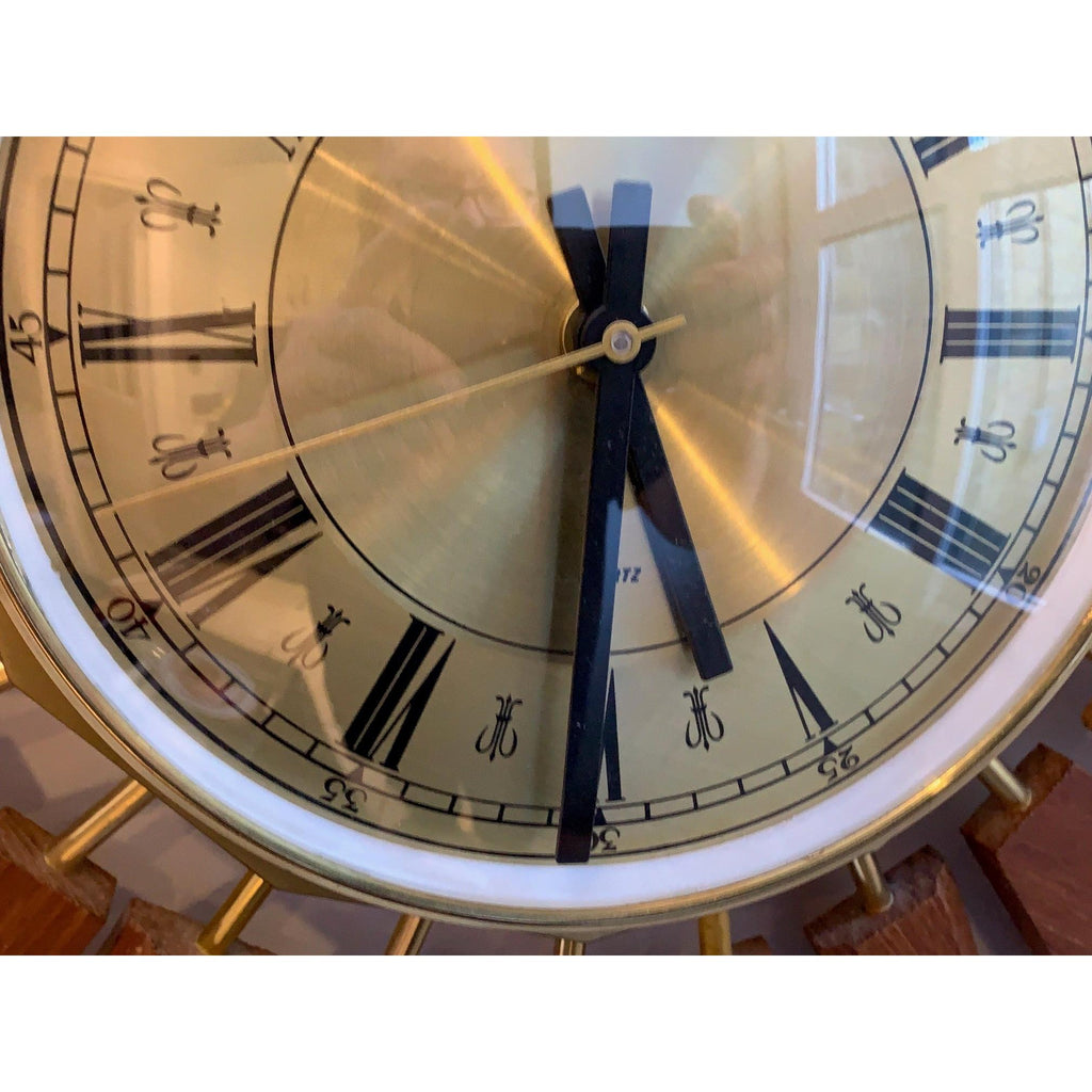 Anstey & Wilson Teak Sunburst Clock – 1960s Eames Era Wall Art