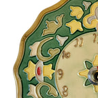 Artecer Hispacer Sevilla Spanish Ceramic Wall Clock – Cuerda Seca Hand Painted 7 Inch Andalusia