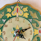 Artecer Hispacer Sevilla Spanish Ceramic Wall Clock – Cuerda Seca Hand Painted 7 Inch Andalusia