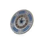 Coalport Blue Revelry Bone China Clock – Neoclassical Blue White Plate, England
