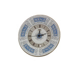 Coalport Blue Revelry Bone China Clock – Neoclassical Blue White Plate, England