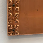 Copper Crafts Zambia Starburst Wall Clock — Malachite Marker, Vintage 1960s