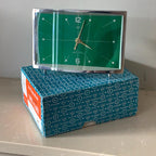 Diamond Mechanical Table Clock – Green Dial, NOS Original Box, 1980s