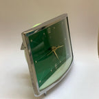 Diamond Mechanical Table Clock – Green Dial, NOS Original Box, 1980s