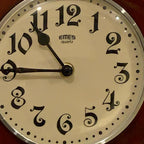 EMES Ceramic Pendulum Wall Clock – NOS German Schoolhouse Style, New Quartz