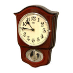 EMES Ceramic Pendulum Wall Clock – NOS German Schoolhouse Style, New Quartz