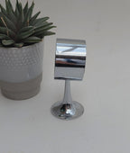 Estyma Tulip Alarm Clock – 1960s West German Space Age Chrome, Blue Luminous Dial