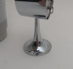 Estyma Tulip Alarm Clock – 1960s West German Space Age Chrome, Blue Luminous Dial