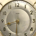 Genalex Smiths Ship Wheel Clock: Brass, Convex Glass, 1950s British Quartz