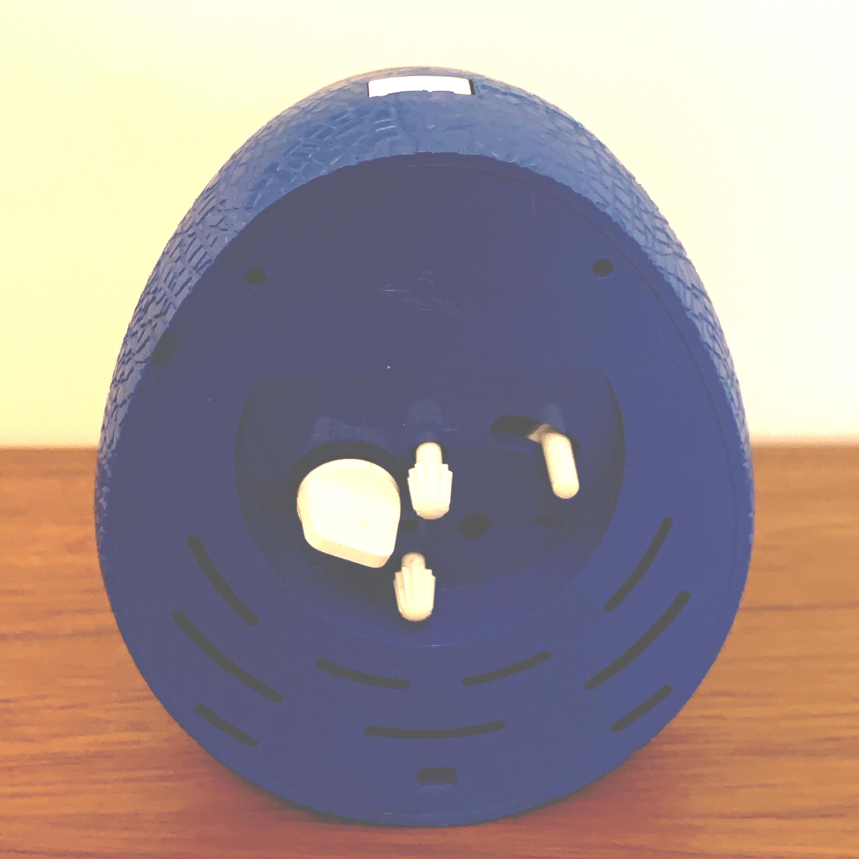 Goldbühl Musical Alarm Clock – Cobalt Blue Glitter Dial, Egg, West Germany 1960s/70s