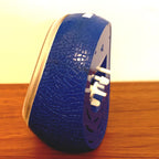 Goldbühl Musical Alarm Clock – Cobalt Blue Glitter Dial, Egg, West Germany 1960s/70s