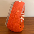 Goldbühl Musical Alarm Clock – Red Glitter Dial, Egg Shape, West Germany 1960s/70s
