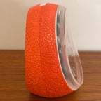 Goldbühl Musical Alarm Clock – Red Glitter Dial, Egg Shape, West Germany 1960s/70s