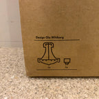 IKEA KVARTER Pendant Lamp Orange Acrylic NOS Boxed Design Ola Wihlborg 2000s