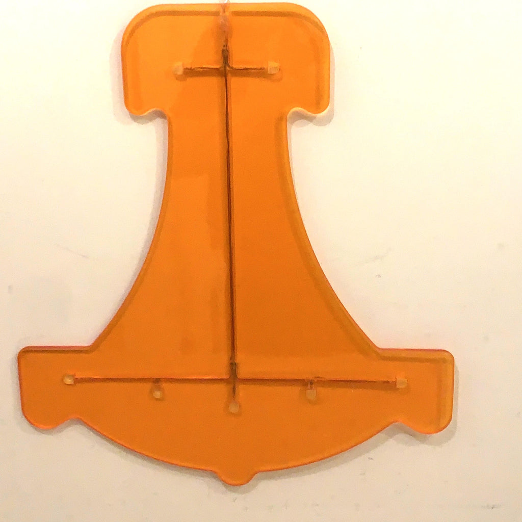 IKEA KVARTER Pendant Lamp Orange Acrylic NOS Boxed Design Ola Wihlborg 2000s