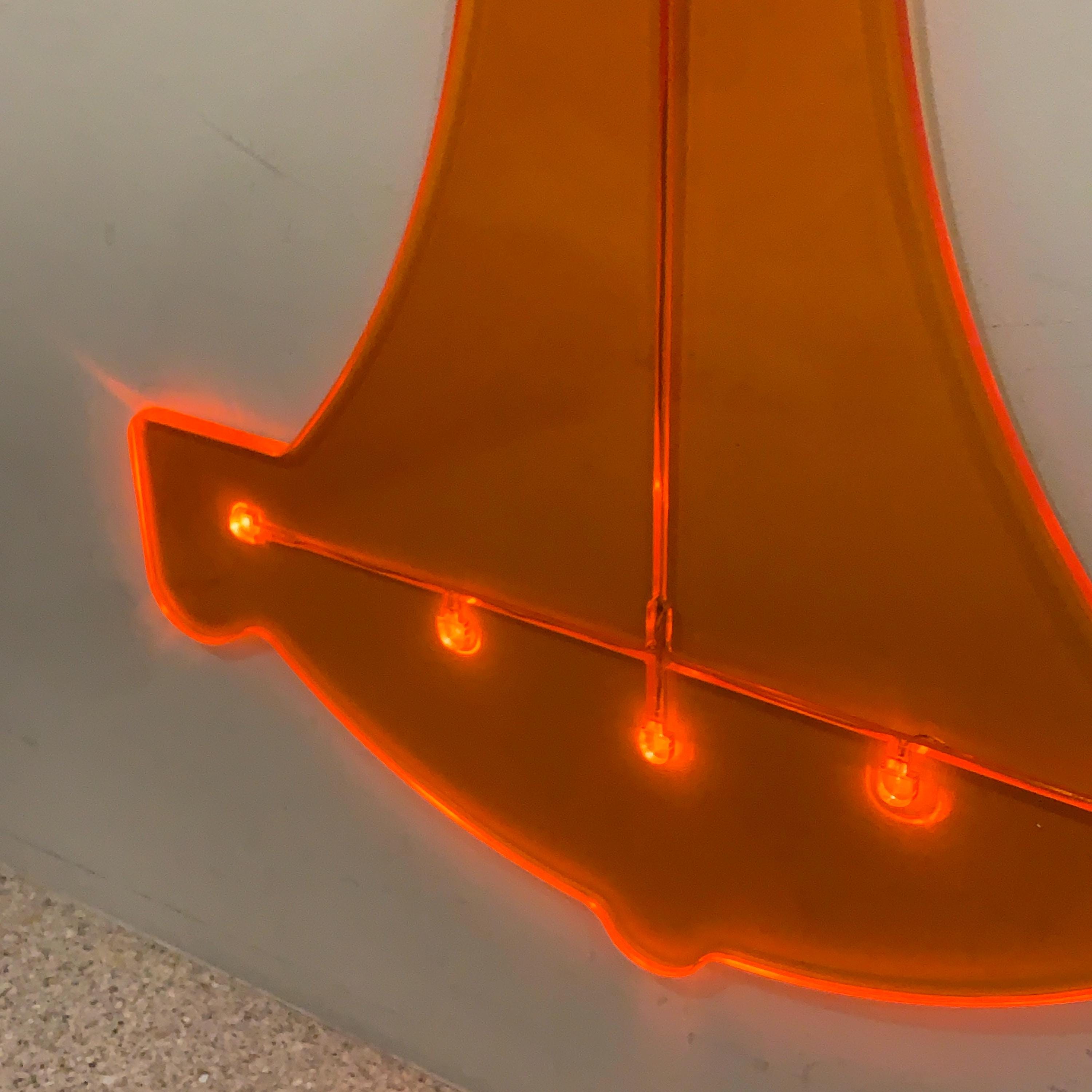 IKEA KVARTER Pendant Lamp Orange Acrylic NOS Boxed Design Ola Wihlborg 2000s