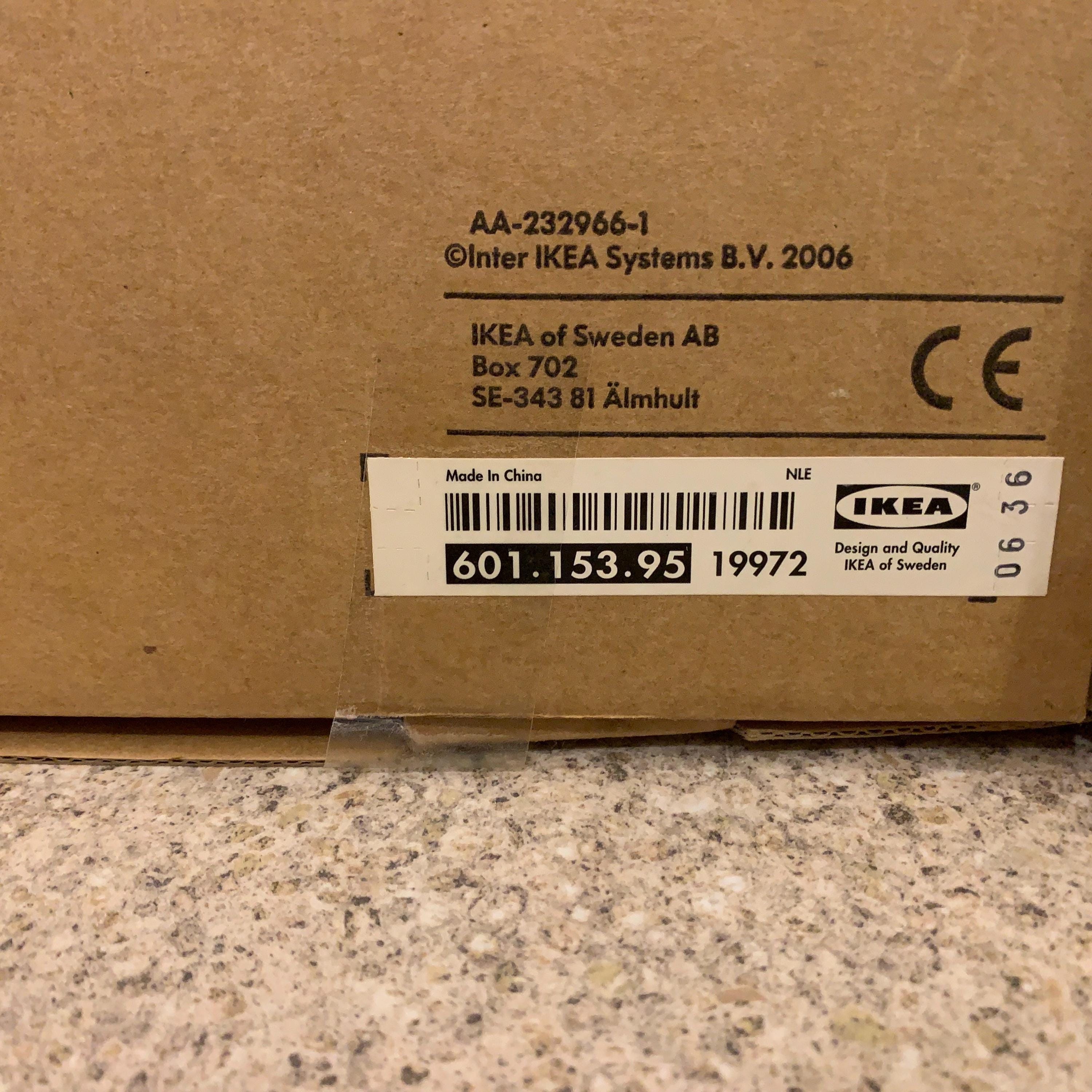 IKEA KVARTER Pendant Lamp Orange Acrylic NOS Boxed Design Ola Wihlborg 2000s