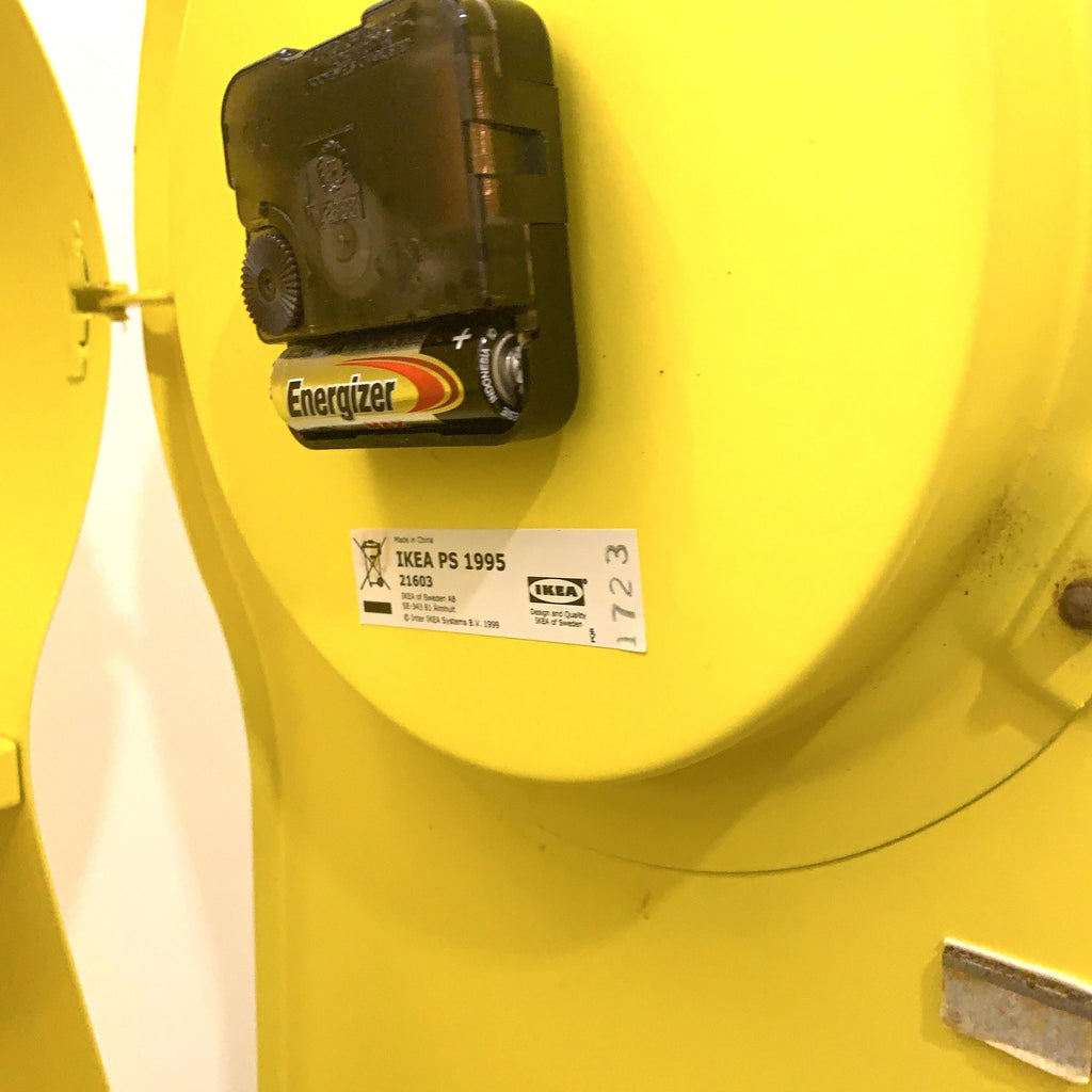 IKEA PS 1995 Keyhole Clock – Yellow, Thomas Eriksson, Scandinavian Design Storage Cabinet