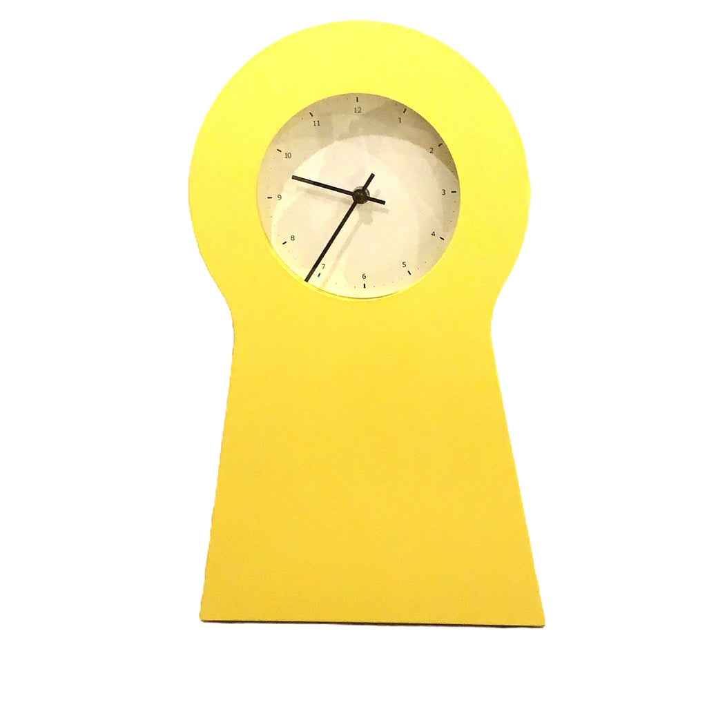 IKEA PS 1995 Keyhole Clock – Yellow, Thomas Eriksson, Scandinavian Design Storage Cabinet