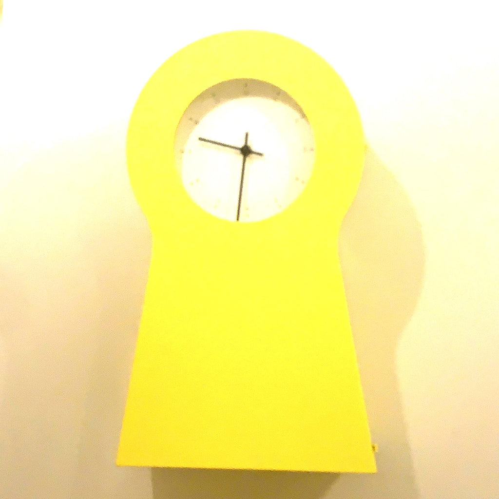 IKEA PS 1995 Keyhole Clock – Yellow, Thomas Eriksson, Scandinavian Design Storage Cabinet