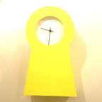 IKEA PS 1995 Keyhole Clock – Yellow, Thomas Eriksson, Scandinavian Design Storage Cabinet