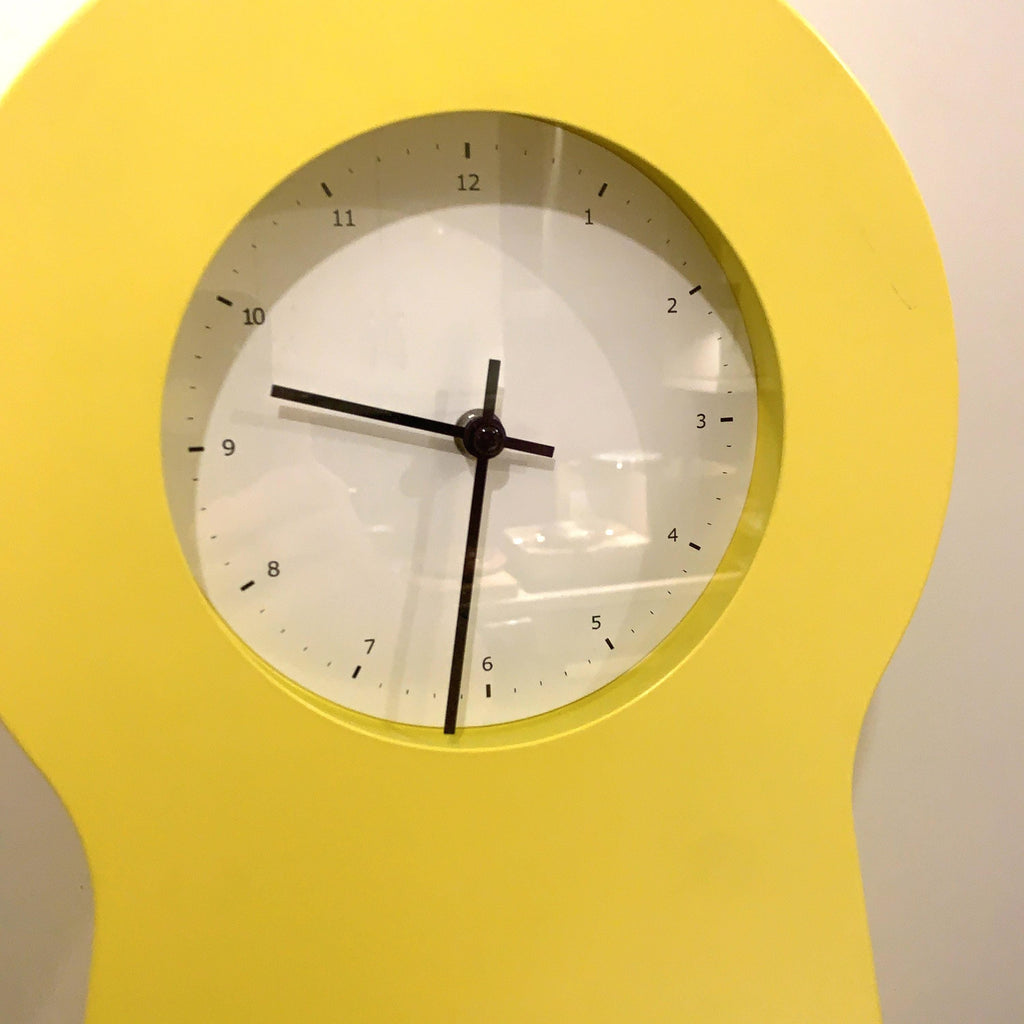 IKEA PS 1995 Keyhole Clock – Yellow, Thomas Eriksson, Scandinavian Design Storage Cabinet