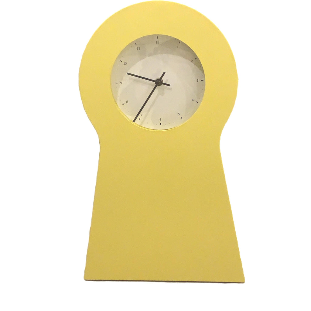 IKEA PS 1995 Keyhole Clock – Yellow, Thomas Eriksson, Scandinavian Design Storage Cabinet