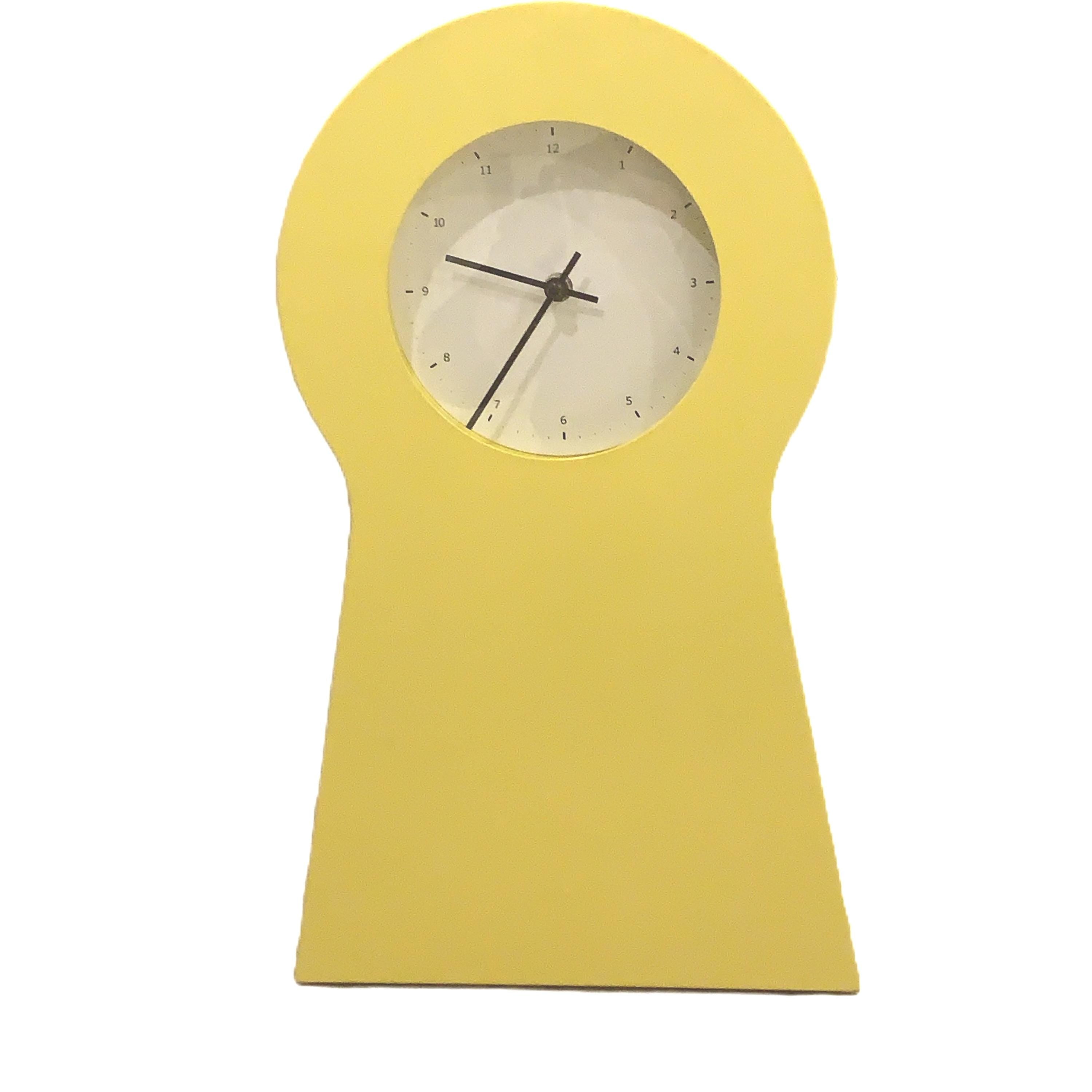 IKEA PS 1995 Keyhole Clock – Yellow, Thomas Eriksson, Scandinavian Design Storage Cabinet