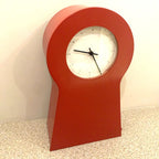 IKEA PS 1999 Keyhole Clock Red Thomas Eriksson Scandinavian Design Storage Cabinet Vintage Quartz