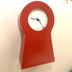 IKEA PS 1999 Keyhole Clock Red Thomas Eriksson Scandinavian Design Storage Cabinet Vintage Quartz