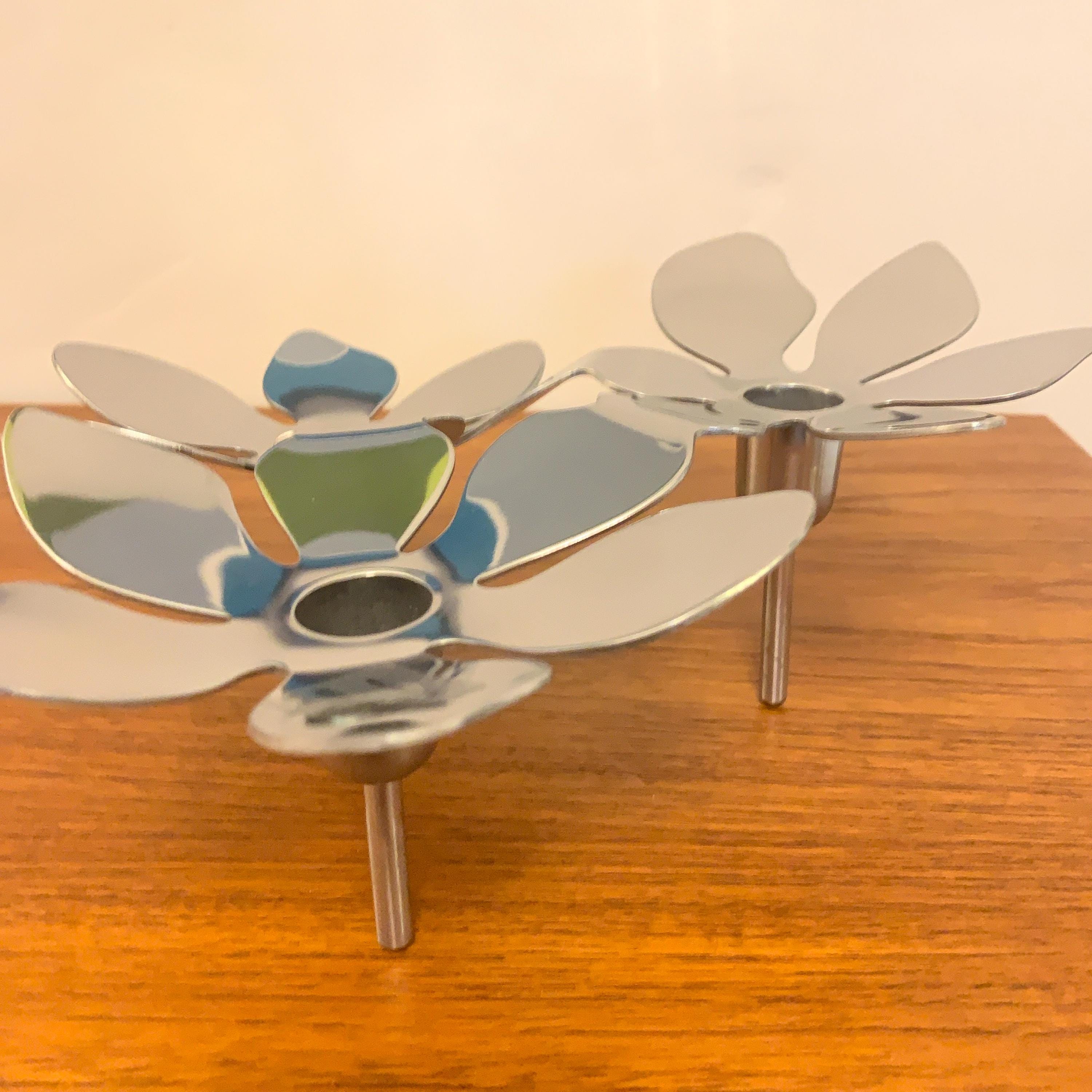 IKEA Stockholm Candle Holder – Monika Mulder, Stainless Steel, 1990s, NOS