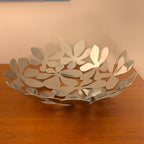 IKEA Stockholm Fruit Bowl – Monika Mulder, 1999, Stainless Steel Daisy, 40cm
