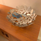 IKEA Stockholm Fruit Bowl – Monika Mulder, 1999, Stainless Steel Daisy, 40cm