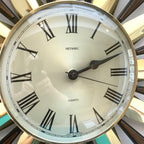 Metamec Brass Sunburst Wall Clock Model 4647 Starburst 60cm Retro Gift