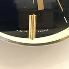 Metamec Model 898 Wall Clock, 1971, Midnight Blue, Gold Batons, Quartz, Made England