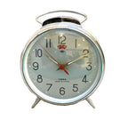 Vintage Diamond Shanghai Alarm Clock — NOS, Boxed, Chrome Case, Mint Green, White Dial