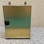 Vintage Junghans Quartz Desk Clock — Brushed Brass Case, Roman Numerals, West Germany