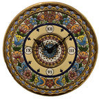 Cearco Spain Ceramic Wall Clock — Hand Painted 24K Gold Floral