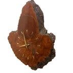 Mallee Root Burl Wood Wall Clock — Australian Souvenir, Natural Edge