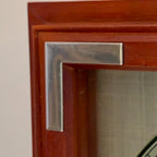 Junghans Wall Clock, Red Oak Case, Roman Numerals, German Quartz, 1970s–1980s, 11.25 Inch